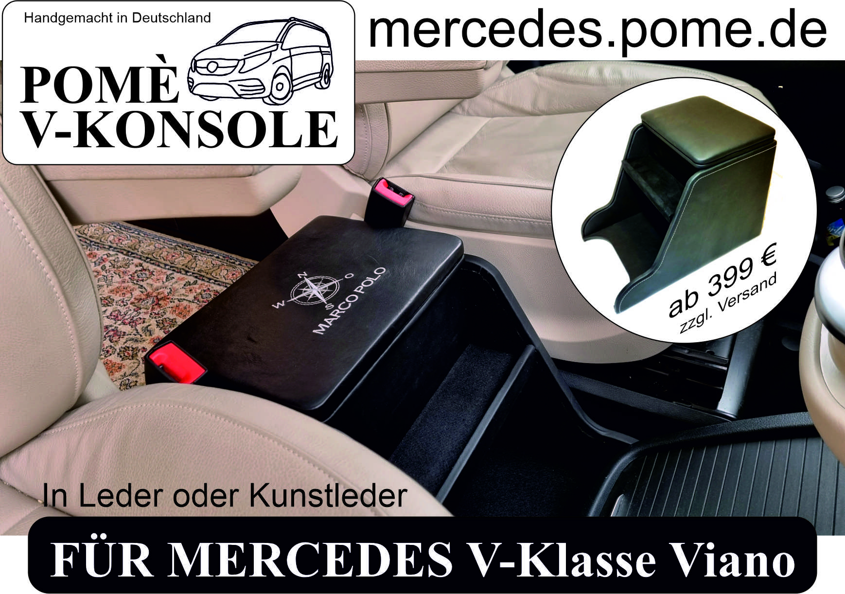 Pomé Mercedes Mittelkonsole V-Klasse/Marco Polo w447 w639 – Rehdorn