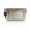 Brotzeit / Lunchbox Edelstahl mit Bambusdeckel – Bild 5