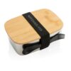 Brotzeit / Lunchbox Edelstahl mit Bambusdeckel – Bild 4
