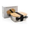 Brotzeit / Lunchbox Edelstahl mit Bambusdeckel – Bild 2