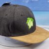 Hopfen Bier SnapBack Cap schwarz/braun – Bild 3